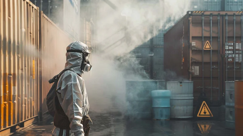 Person on a industrial site