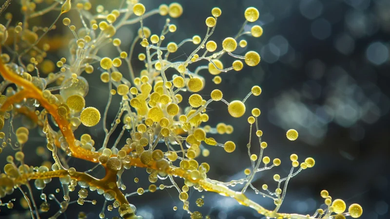 Slime mold growth