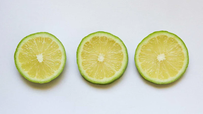 Slices of lime