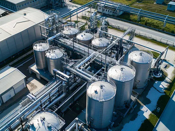 Industrial chemical plant