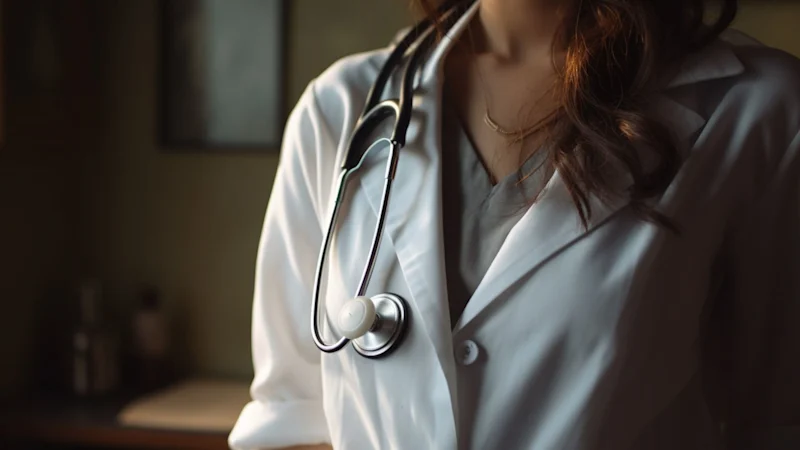 Stethoscope around a doctor's neck
