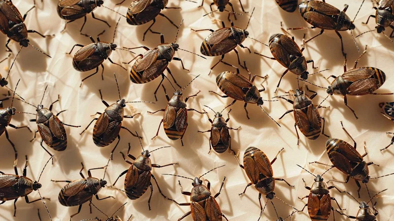 Brown marmorated stink bugs