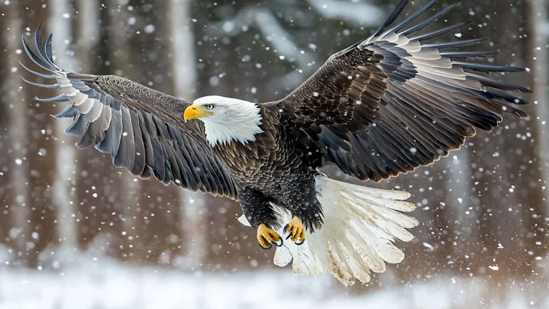 Endangered bald eagle