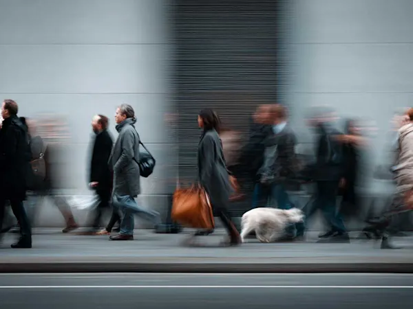People walking on street