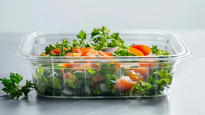 Food container on a table