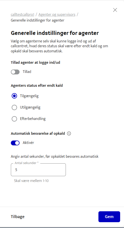 Automatisk Kaldsbesvarelse