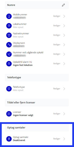 Optag samtaler