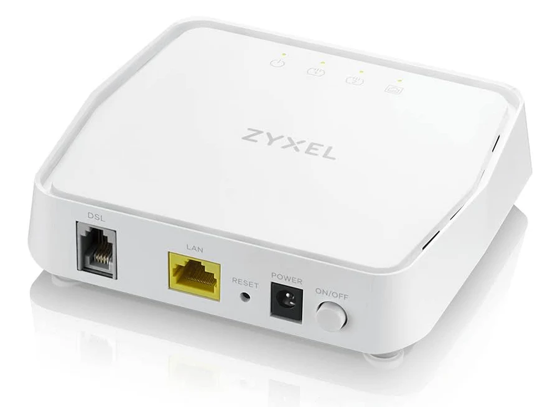 Billedet viser det Zyxel modem som skal bruges ved BGW3 via telefonstikket