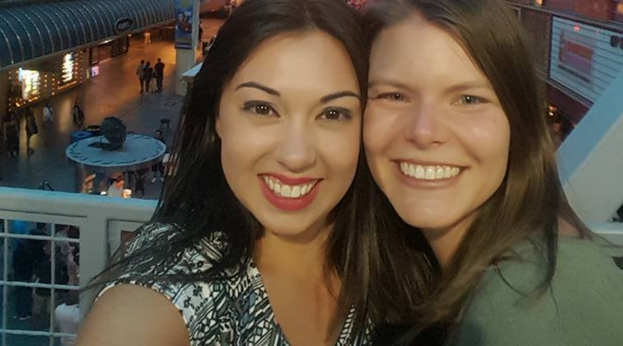 Aimee Ravichandran and Robyn at Las Vegas