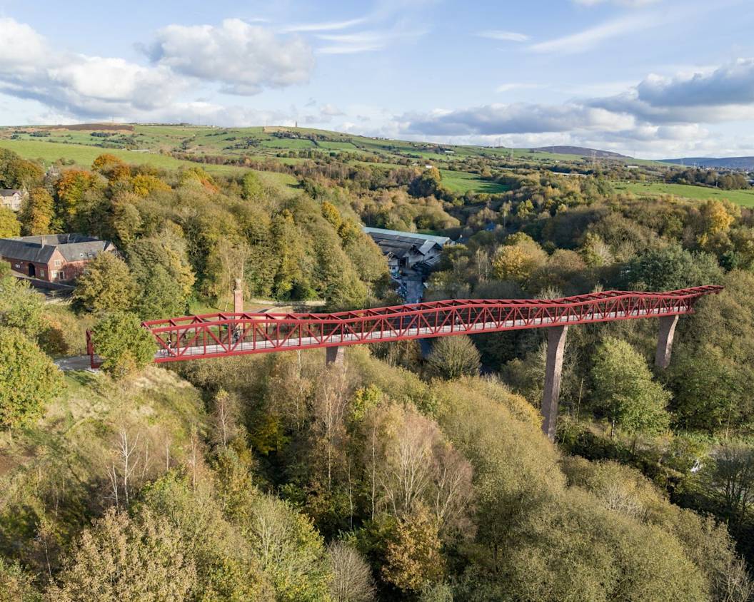 Visualisation of cycling and walking bridge in Oldham
