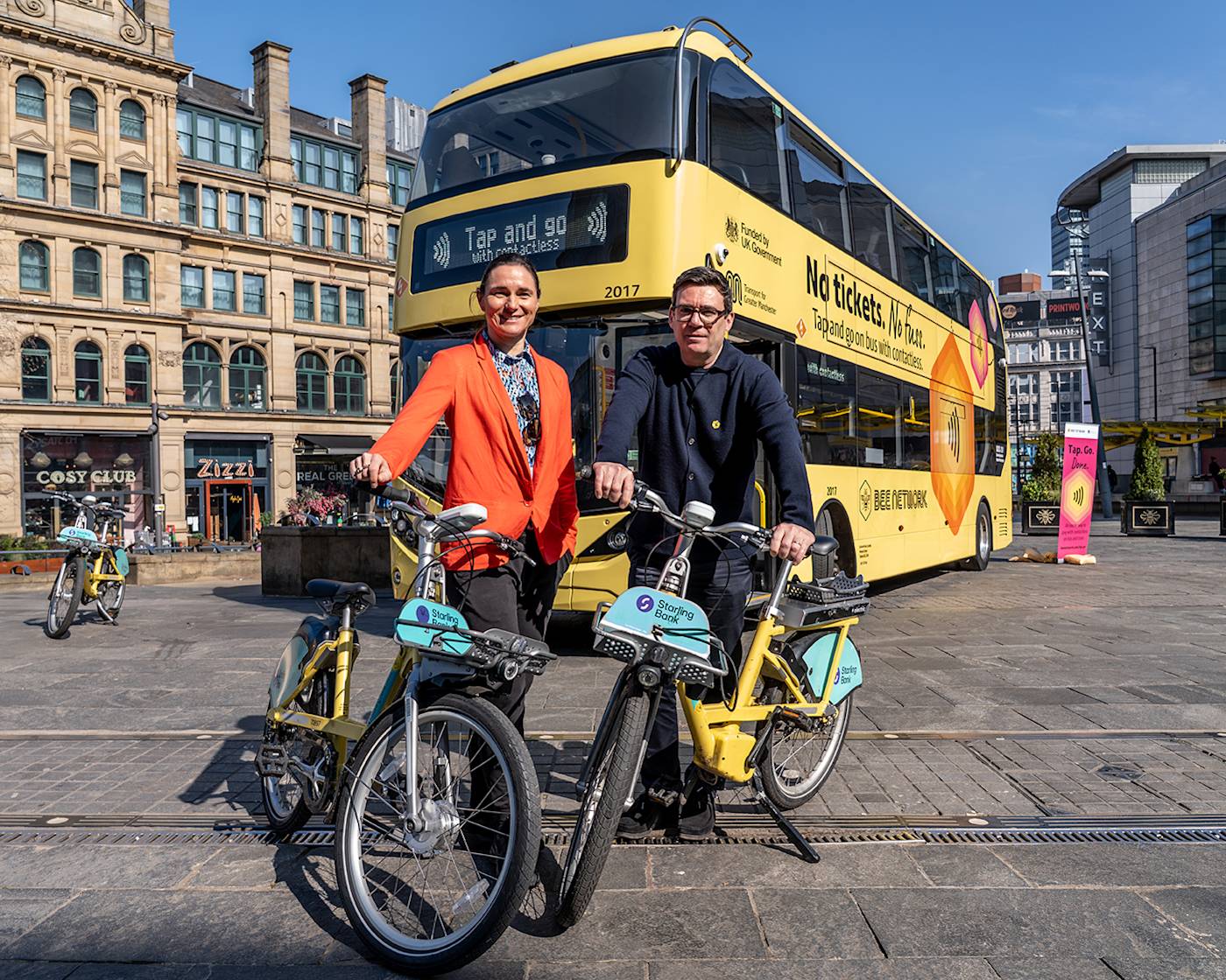 Dame Sarah Storey and Andy Burnham