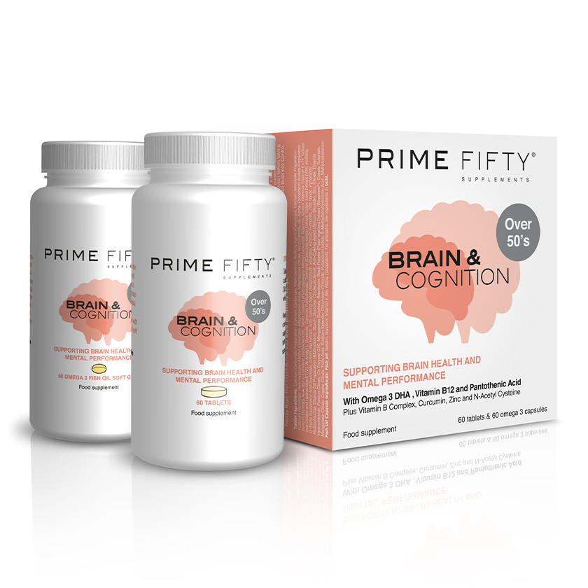 Brain & Cognition By Prime Fifty - Brain Health Supplement For The Over 50s