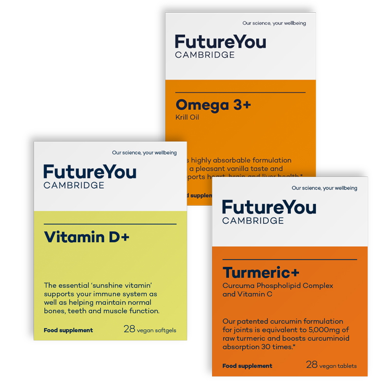 Joint Health Supplements Bundle - Turmeric+, Omega 3+ & Vitamin D+ Spend & Save - Highly Bioavailable Formulations