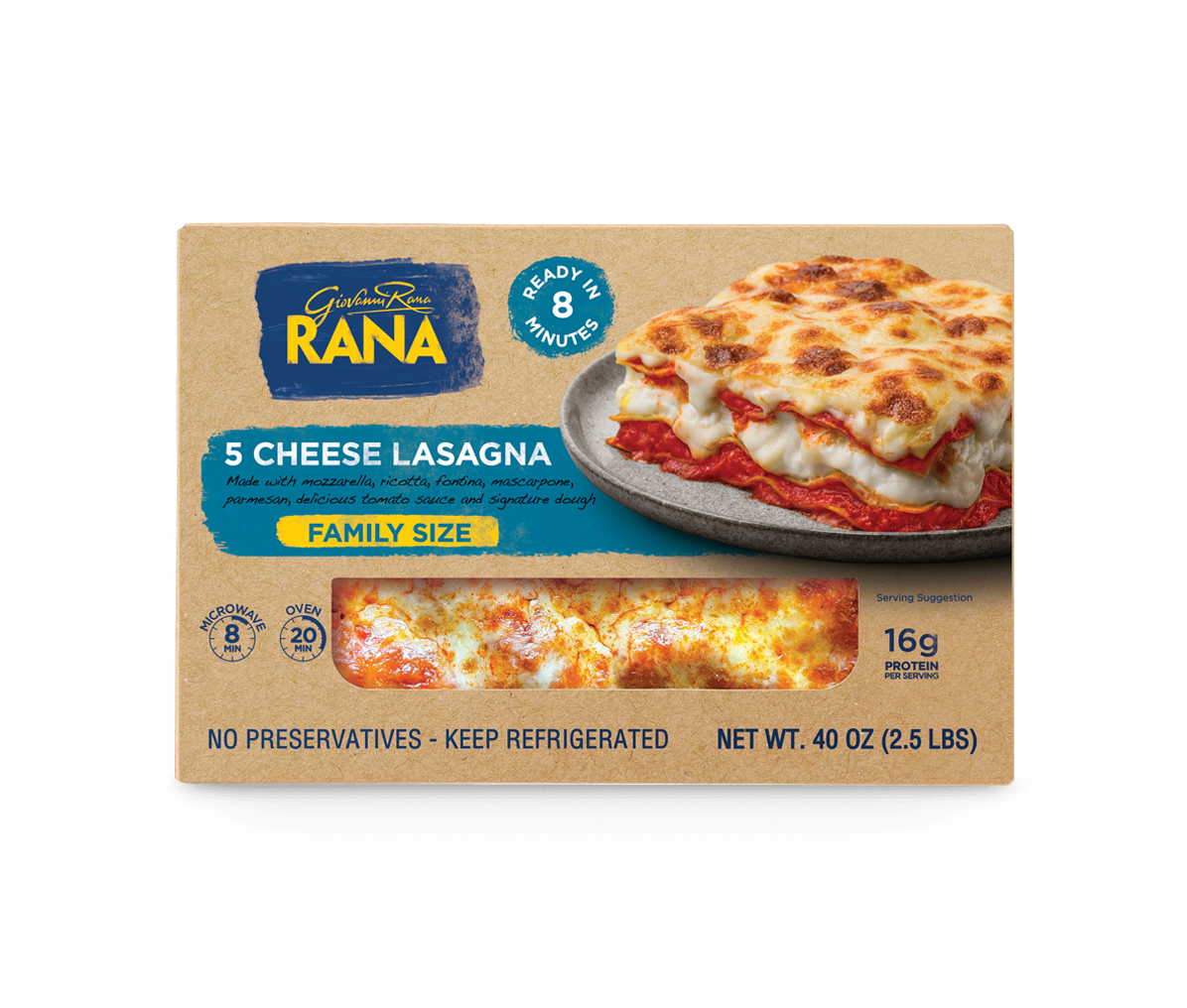Giovanni Rana Homestyle Lasagna Meat Premium Prepared Entree Tray (Family  Size, 40oz, Fresh), Refrigerated 