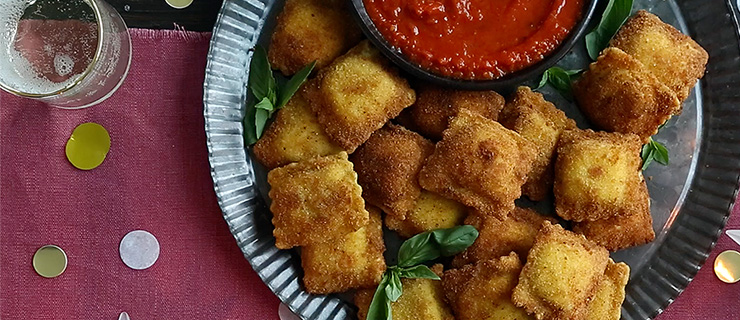 Recipe - Crispy Mozzarella Cheese Ravioli with Marinara sauce - Giovanni  Rana