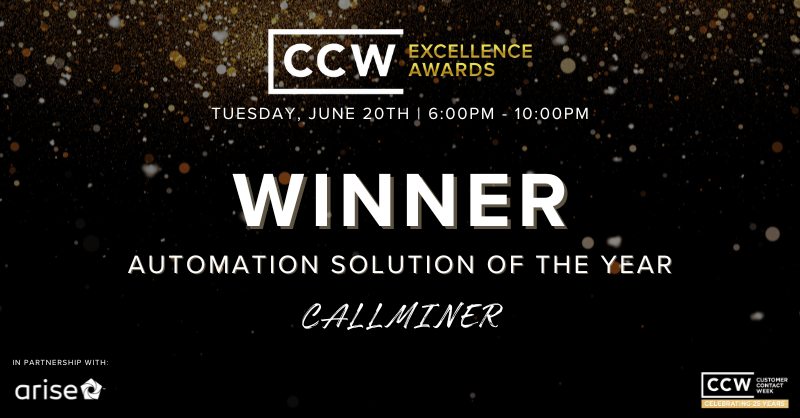2023 CCW Excellence Awards Automation Solution of the Year