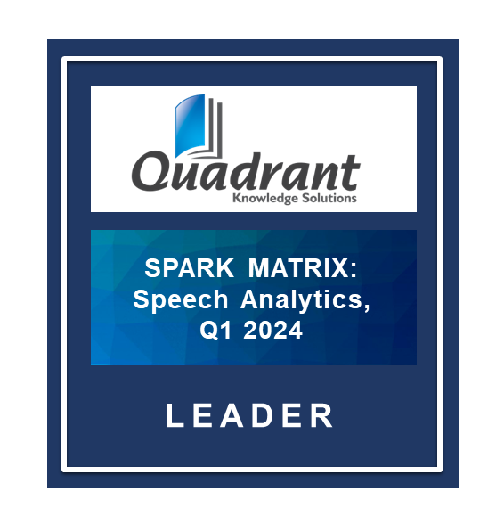 SPARK Matrix™: Speech Analytics, Q1 2024