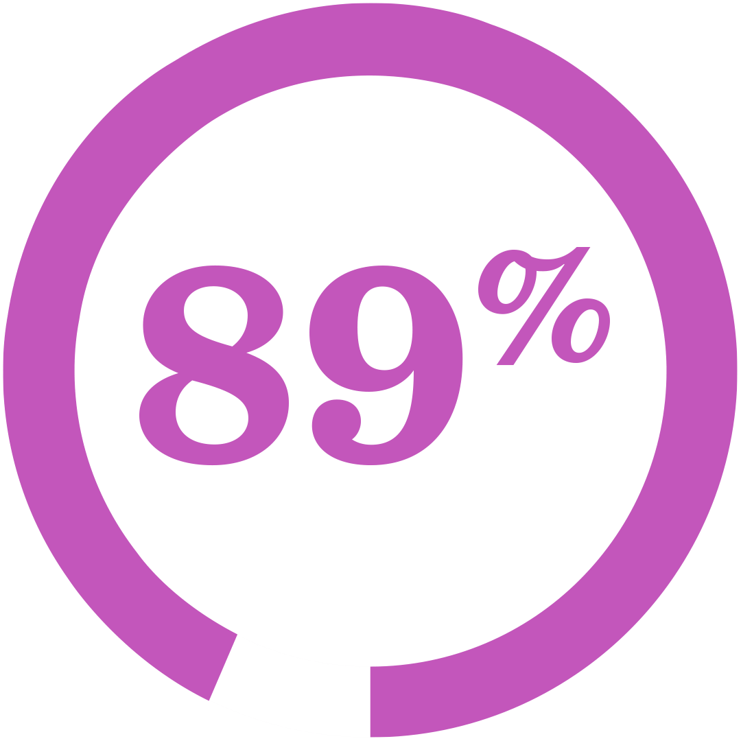 89 Percent Purple Icon