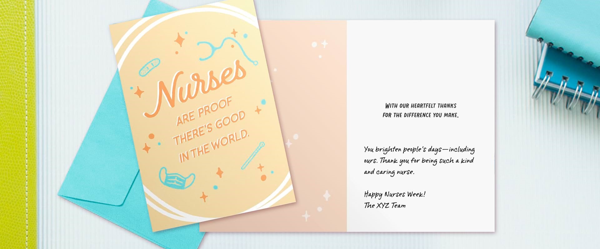 Nurse Card Product with Sentiment Hero Image