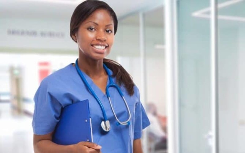 Nurse Smiling at Camera