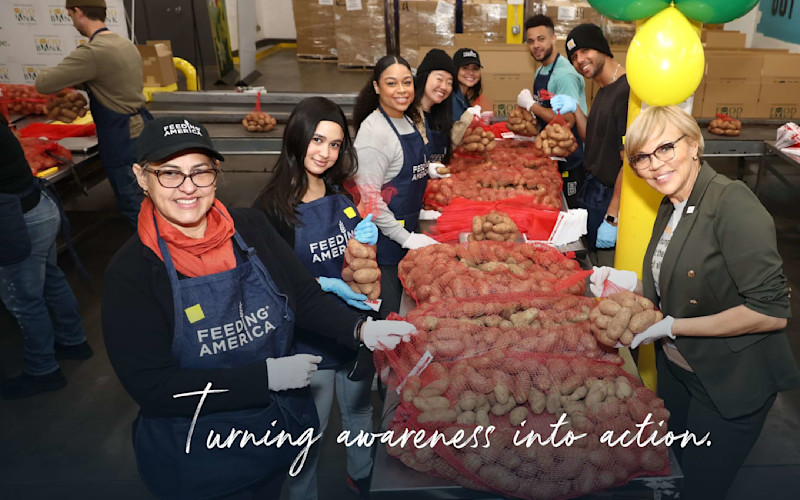 Turning awareness into action. Feeding America.