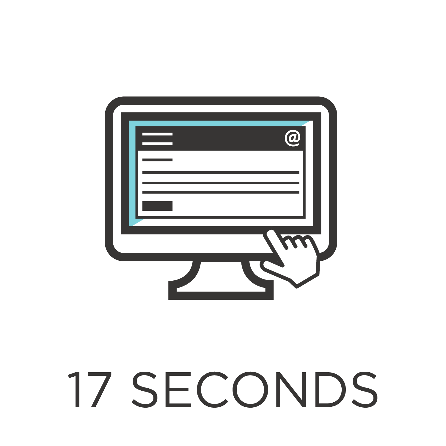 17 Seconds Email Lifespan Icon