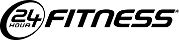 24 Hour Fitness Logo - black