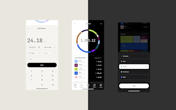 Mobile Design for Expense Tracker iOS App - Personal Project made w/ a Friend - 2024