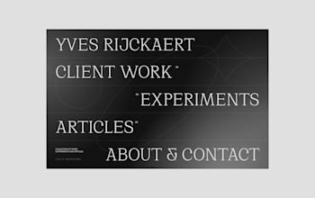 Web Design for Portfolio of a friend - 2021