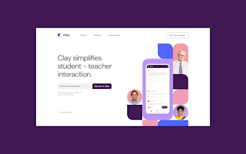 Visual Design of the Clay Website (Part 1) - 2021