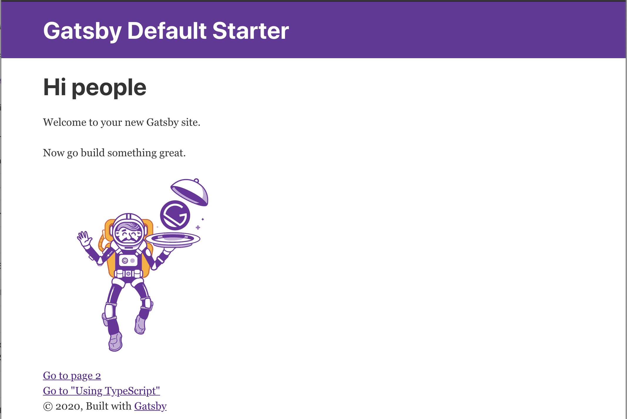 Como Disponibilizar um Site em GatsbyJS na Amazon Web Services - Passo 1: Visualização do Site em Gatsby Como Disponibilizar um Site em GatsbyJS na Amazon Web Services - Passo 1: Visualização do Site em Gatsby