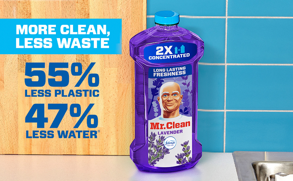 Multi Surface Cleaner With Lavender Scent - More Clean, Less Waste