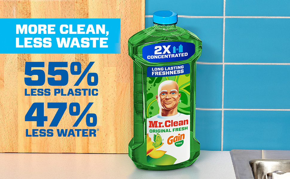 Multi-Surface Cleaner with Gain Original Fresh Scent - Cuts Through 100% Of Dirt, Grease & Grime