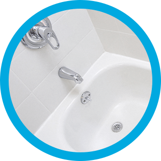 A clean bathtub