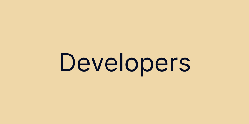 Developers - community