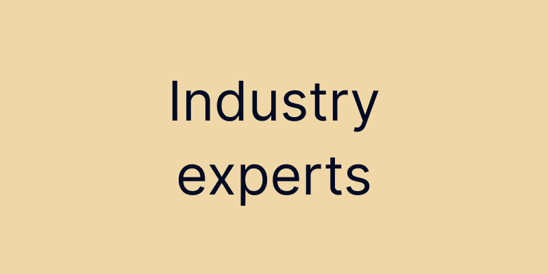 Industry experts - community