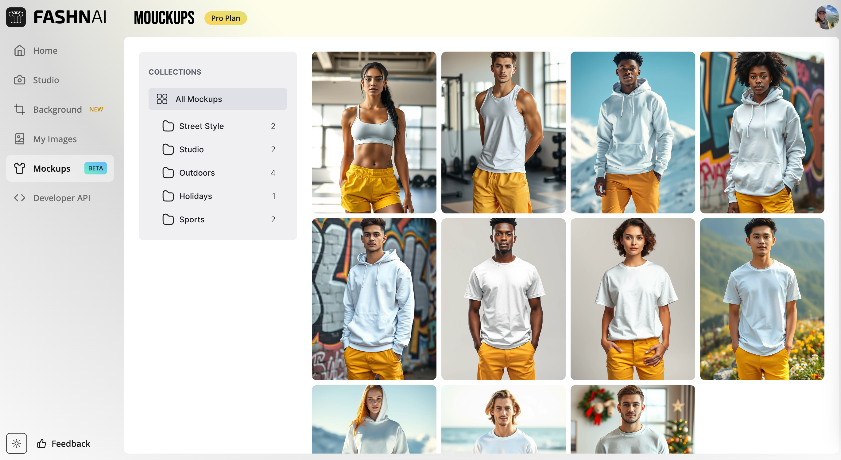 mockups page