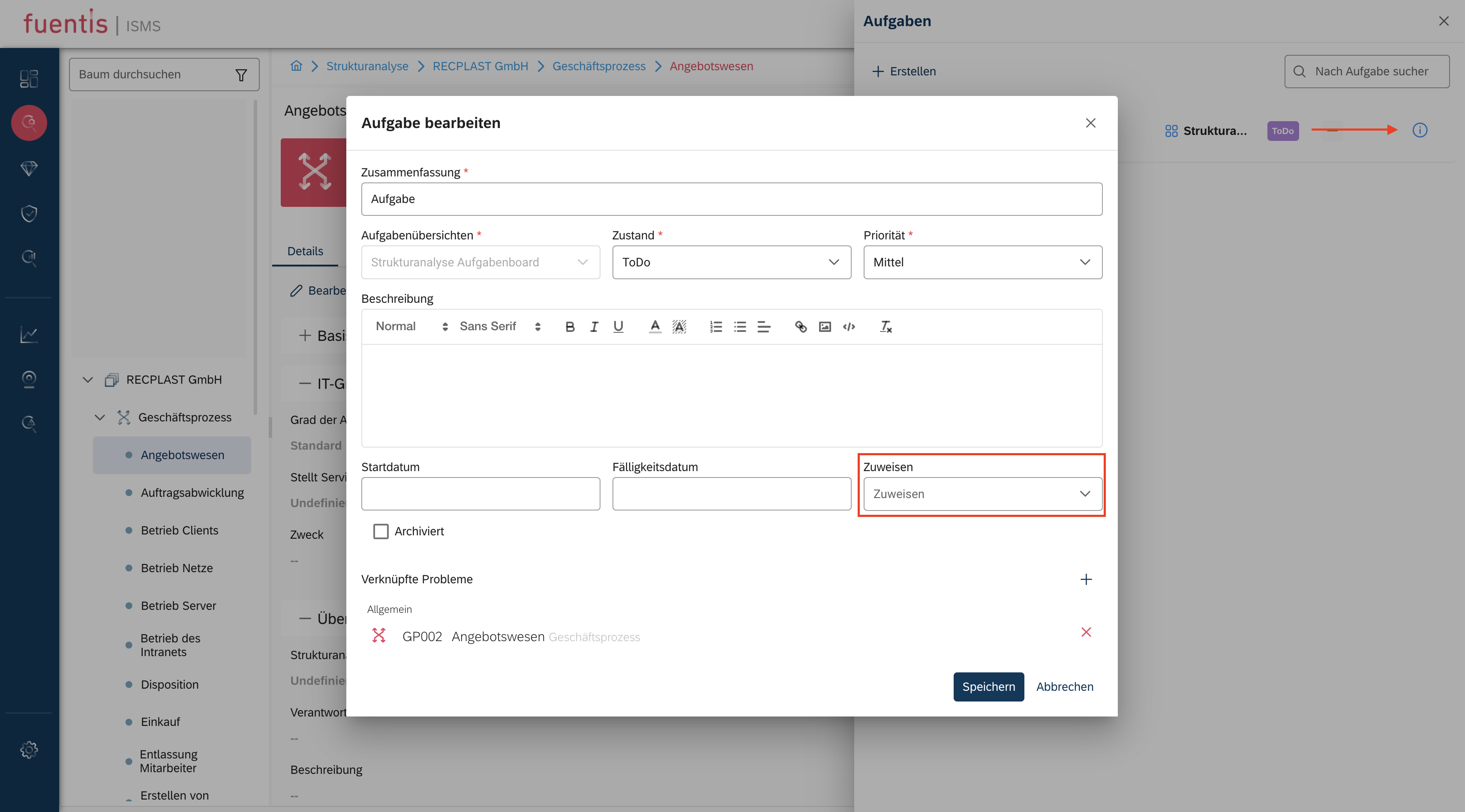 Aufgabe in einer Phase erstellen 3