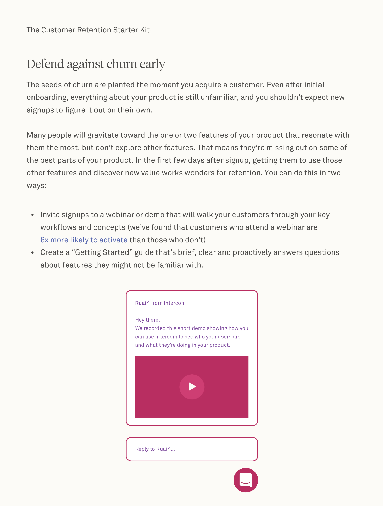 The Customer Retention Starter Kit