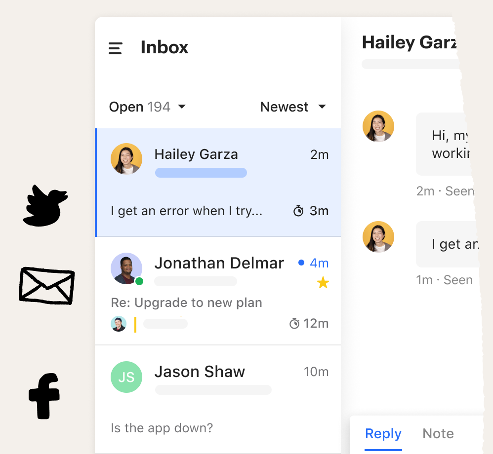 The Inbox for all customer communication