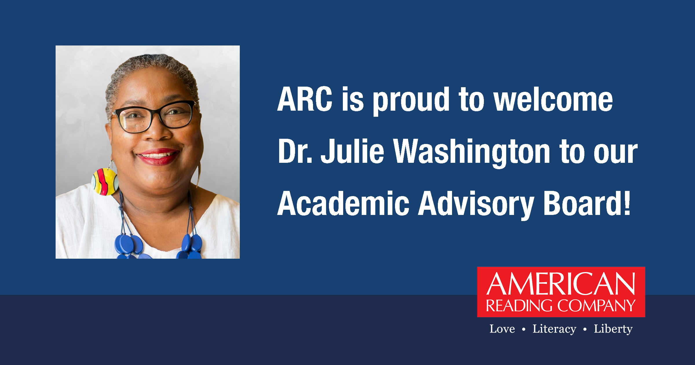 Cultural Dialect Expert Dr. Julie Washington Appointed to American Reading Company's Academic Advisory Board