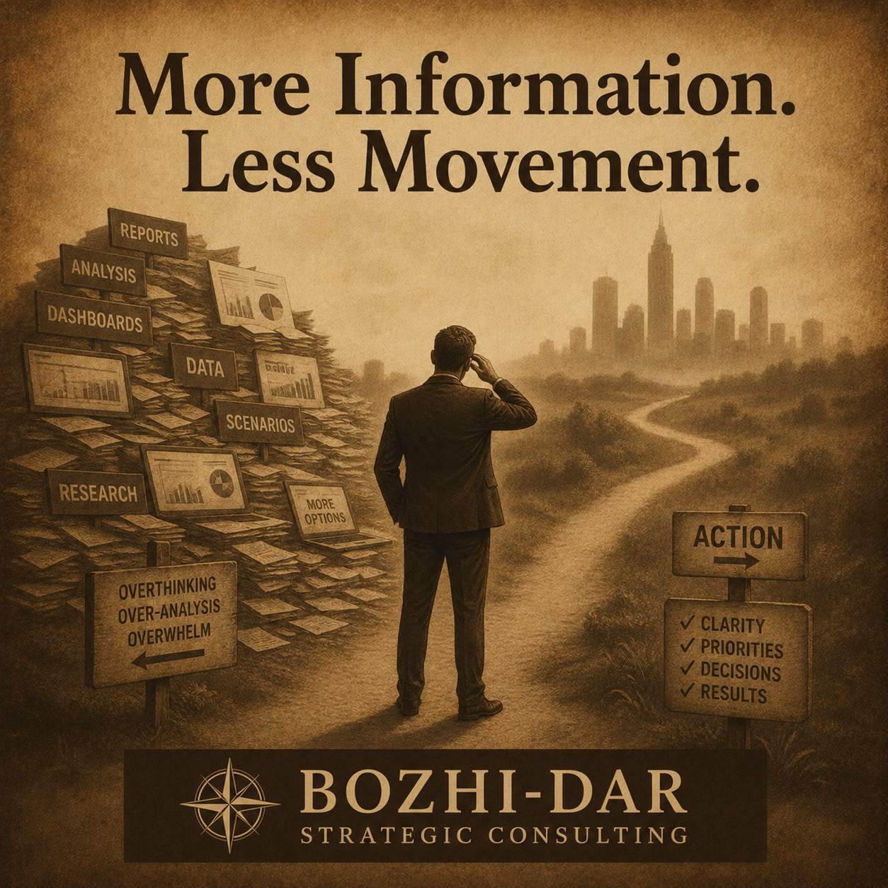 Cover Image for More Information. Less Movement.