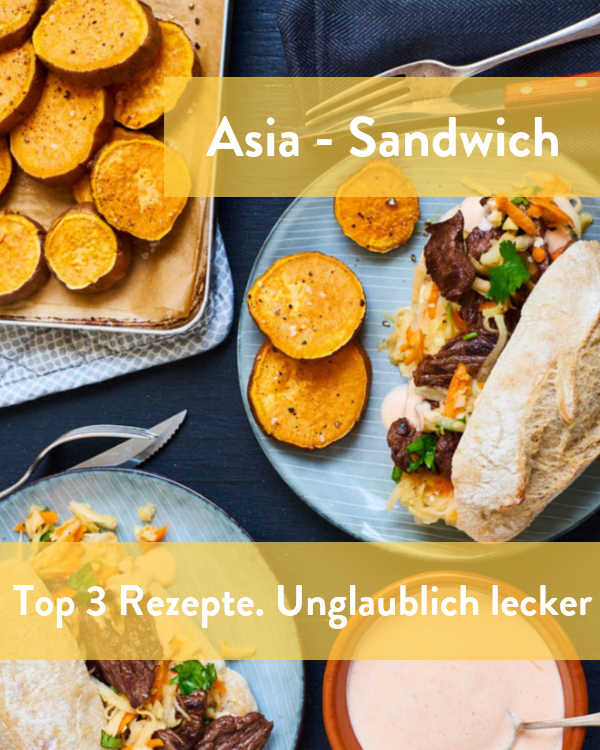 Asiatische Sandwiches