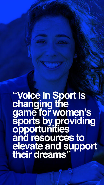 Voice in Sport is changing the game for women's sports by providing opportunities and resources to elevate and support their dreams.