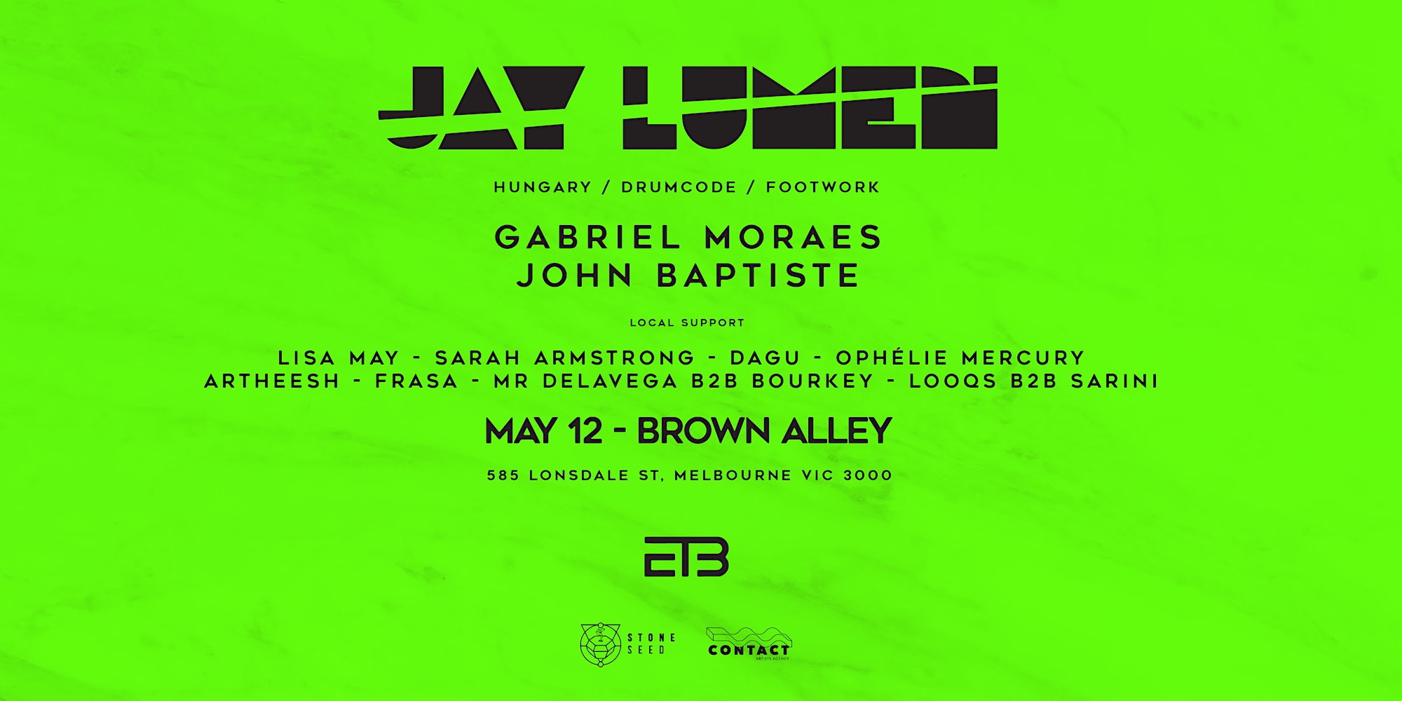 Eat The Beat presents : JAY LUMEN / Brown Alley