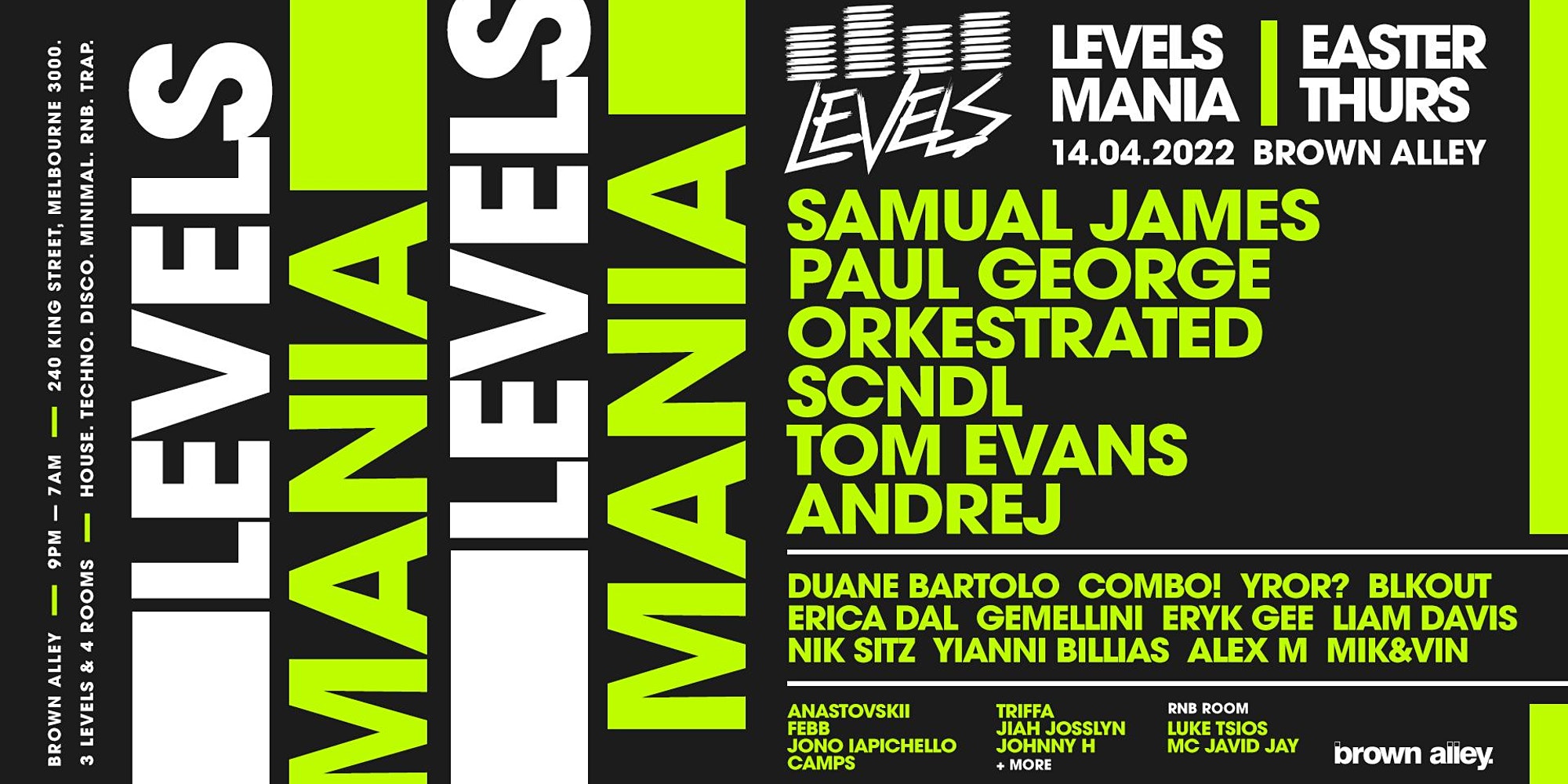 LEVELS - LEVELS MANIA (EASTER THURSDAY)