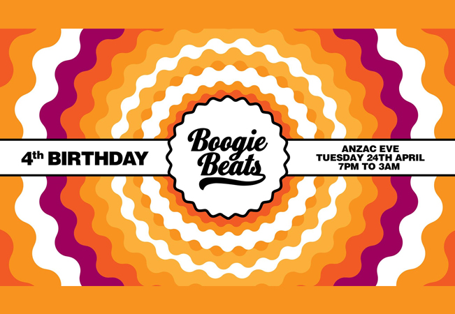 Boogie Beats 4th Birthday - Anzac Day Eve