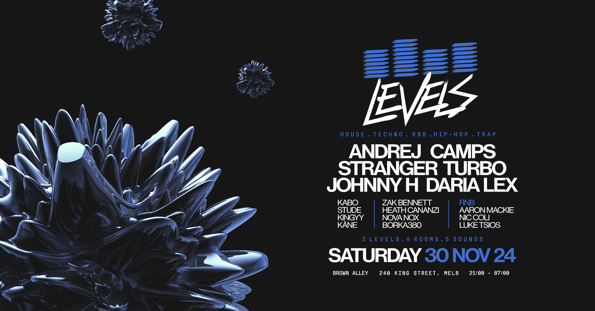 LEVELS MELBOURNE | 30.11.24