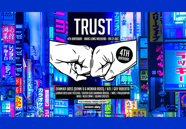 Trust 4th Bday Rooftop Rave feat. Danni B, Monika Ross & DJ Kiti