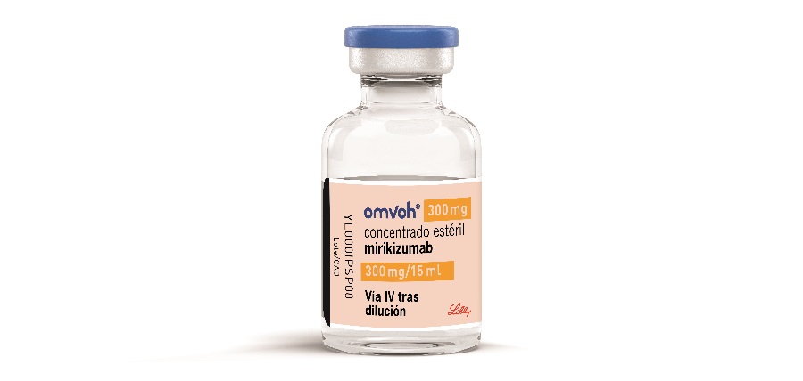 Vial de Omvoh® 300 mg/15 ml